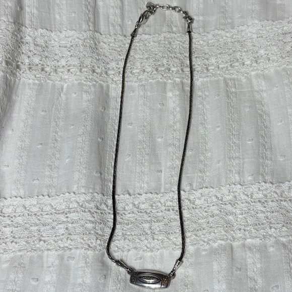 Brighton necklace silver tone finish heart clasp - Picture 2 of 6